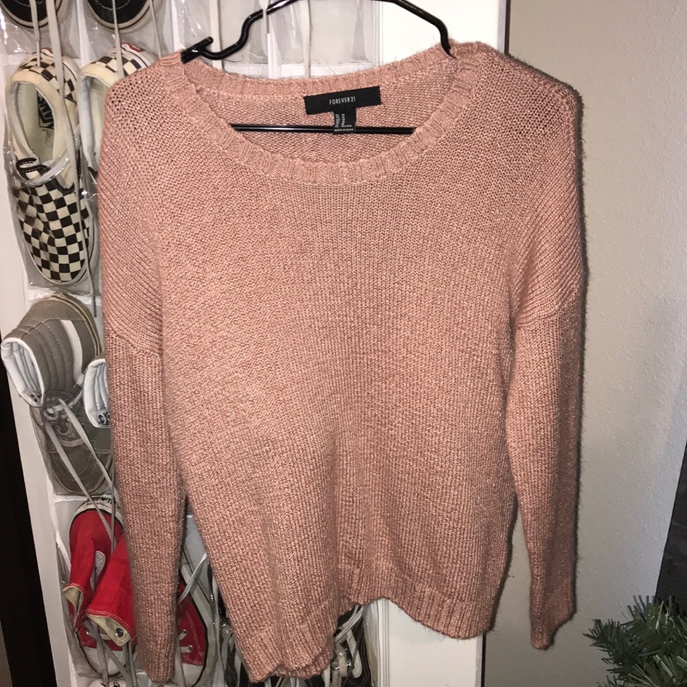 medium pink sweater
